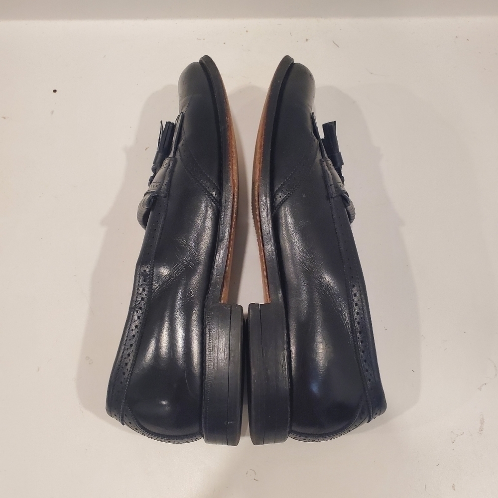 Allen Edmonds Bridgeton Kiltie & Tassel Black Slip On Loafer Mens 11.5 D - Picture 8 of 11